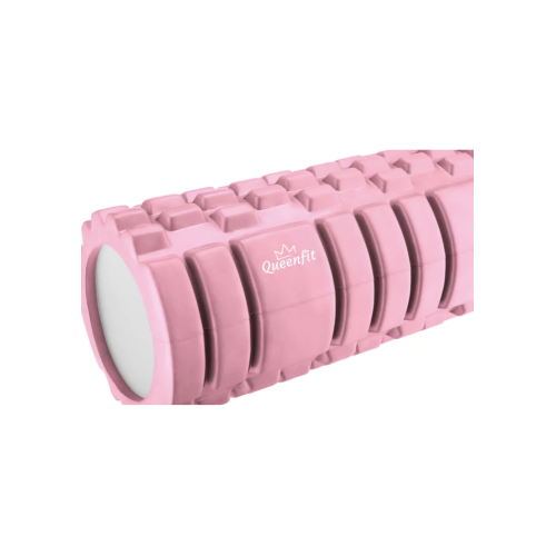 Массажный ролик  Queenfit EVA 33*14 cm pink - фото №2